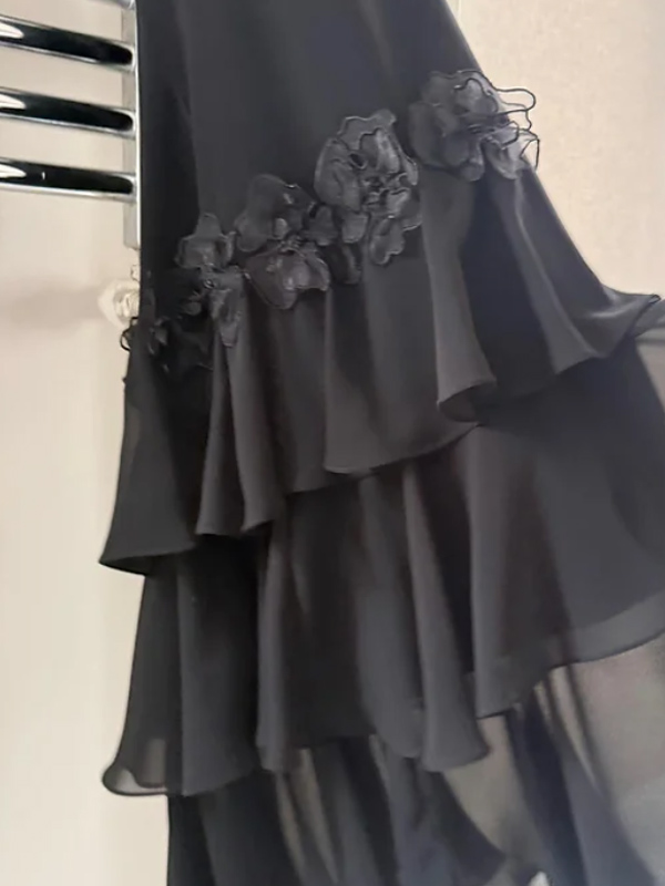 Vintage  Abiye  Siyah Elbise