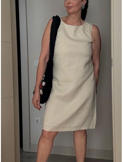 Vintage Keten Elbise