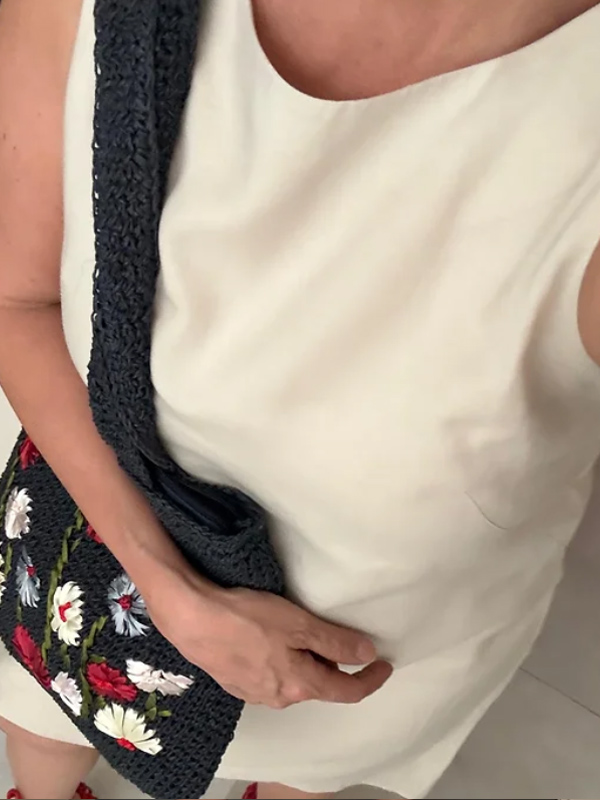 Vintage Keten Elbise