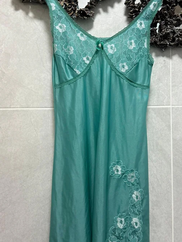 Vintage Dantelli Mini Gecelik
