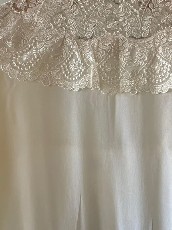 Vintage İpek Gecelik&Sabahlık Takım