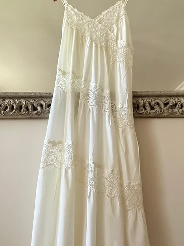 Vintage İpek Gecelik&Sabahlık Takım