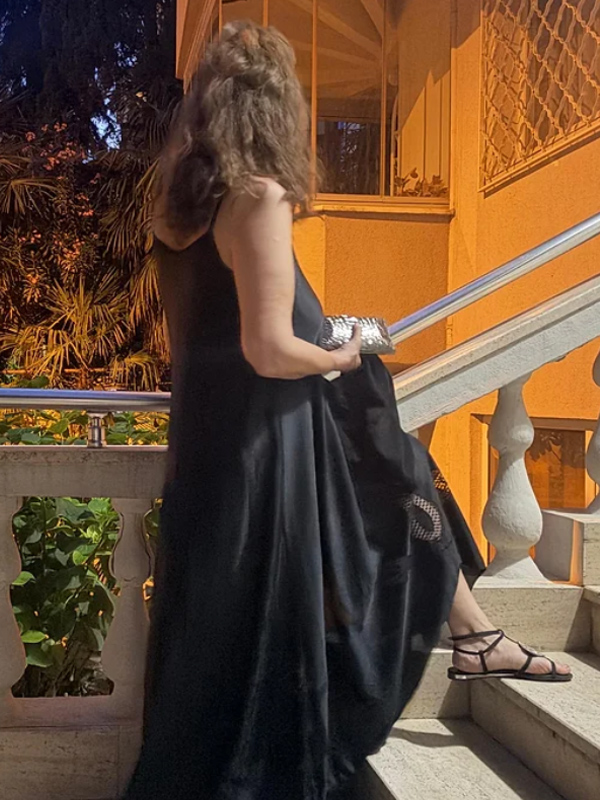 Vintage Siyah Gecelik