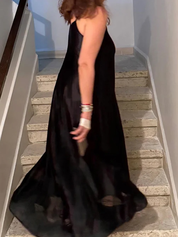 Vintage Siyah Gecelik