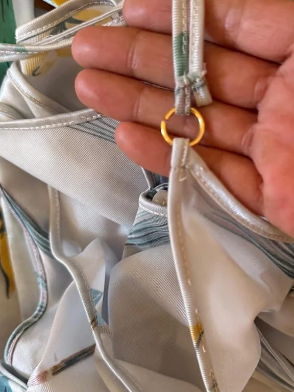 Vintage 80s Desenli  Gecelik