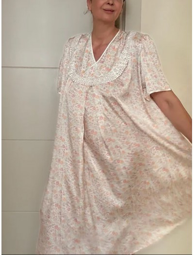 Vintage Saten Gecelik