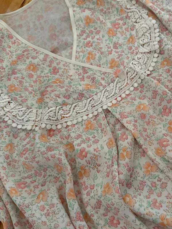 Vintage Saten Gecelik