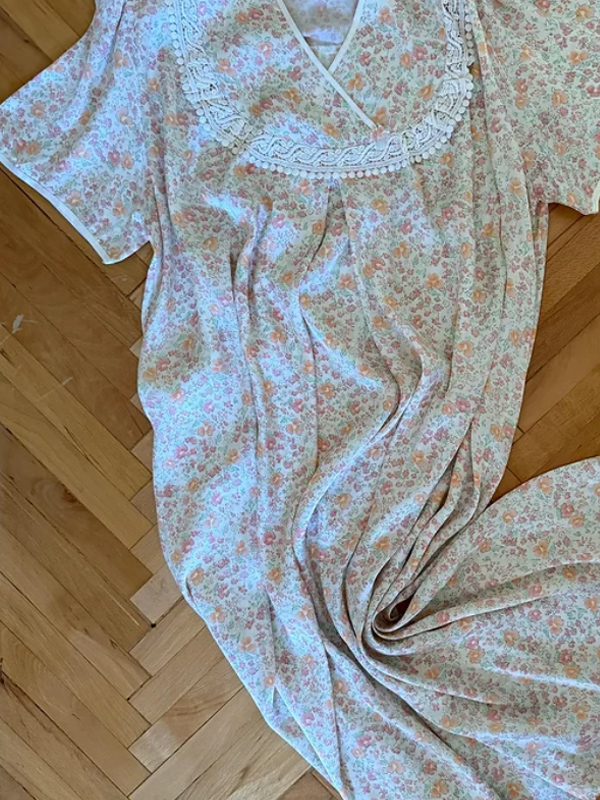 Vintage Saten Gecelik