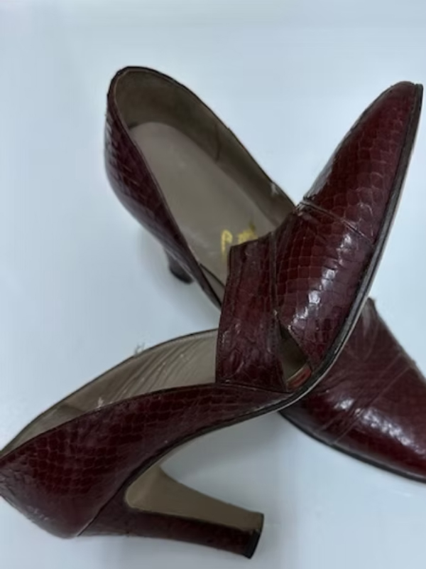 Goya Vintage Yılan Derisi Ayakkabı