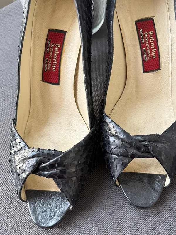 Vintage Yılan Derisi Ayakkabı