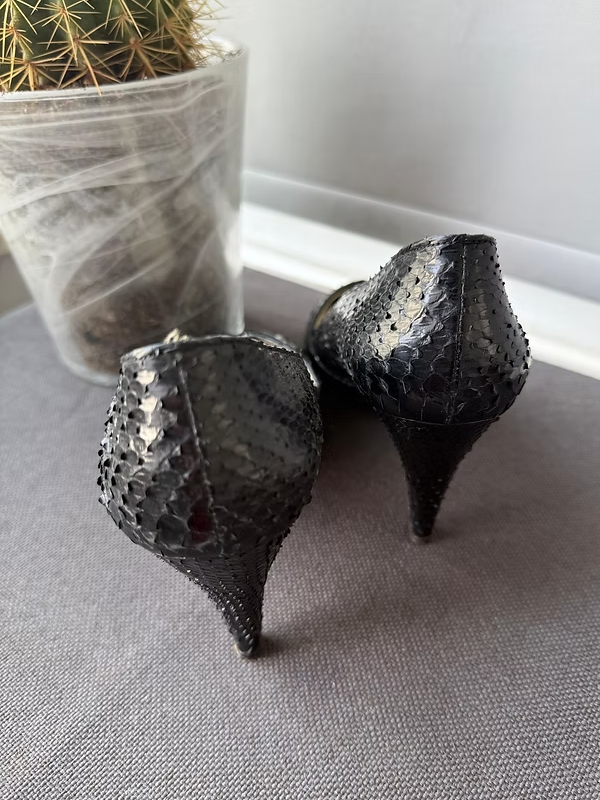 Vintage Yılan Derisi Ayakkabı