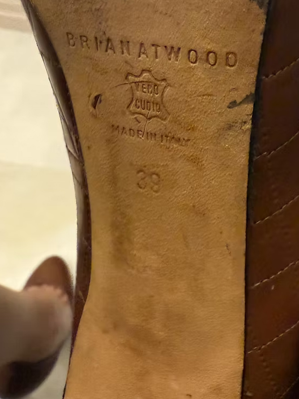 Brian Atwood Deri Ayakkabı