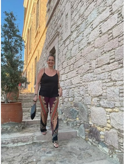 ETRO Italy Şal Desenli Multicolor Pantolon