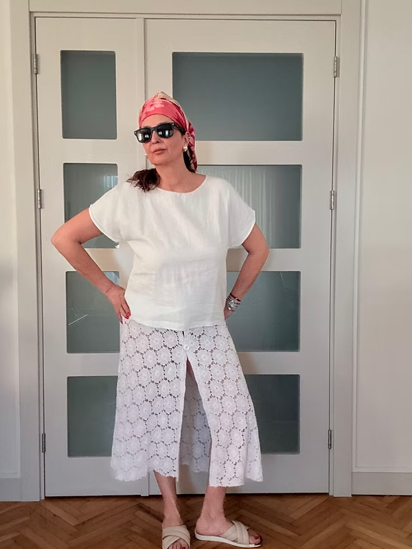 Vintage Full Güpür Dantel Etek