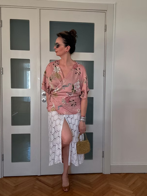 Vintage Full Güpür Dantel Etek