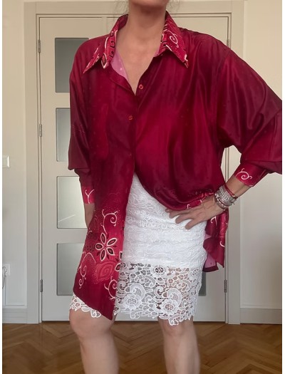 Vintage Güpür Dantel Kalem Etek