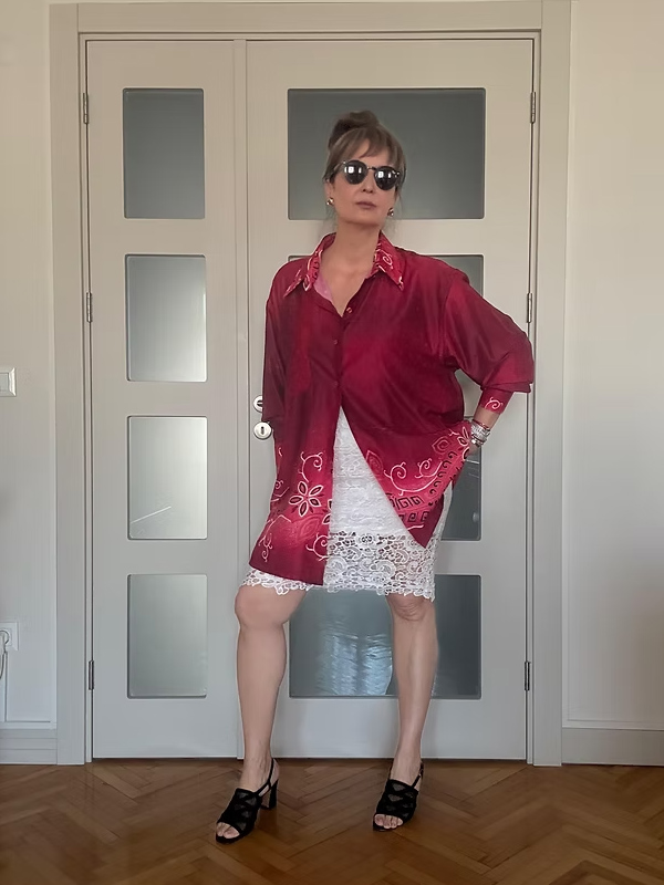 Vintage Güpür Dantel Kalem Etek