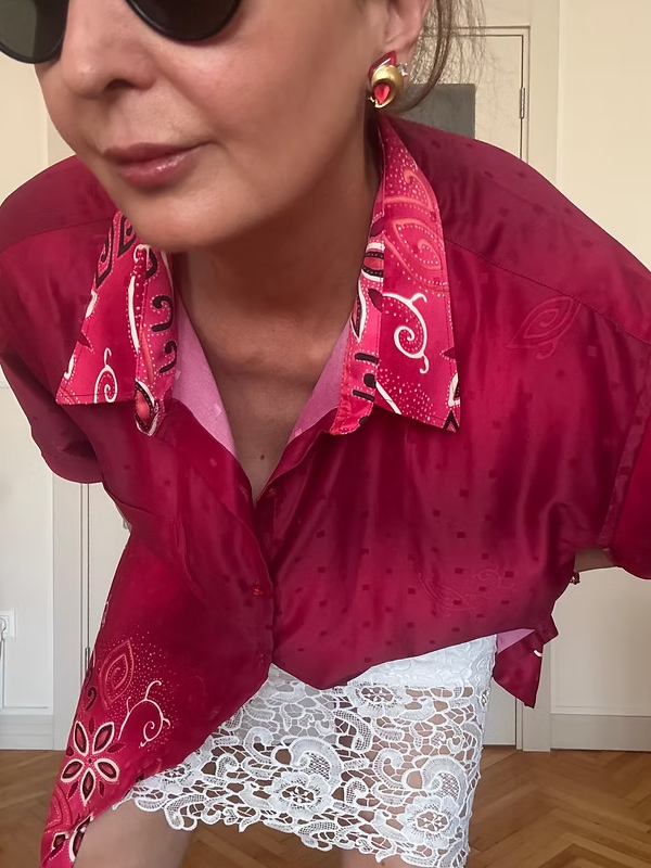 Vintage Güpür Dantel Kalem Etek