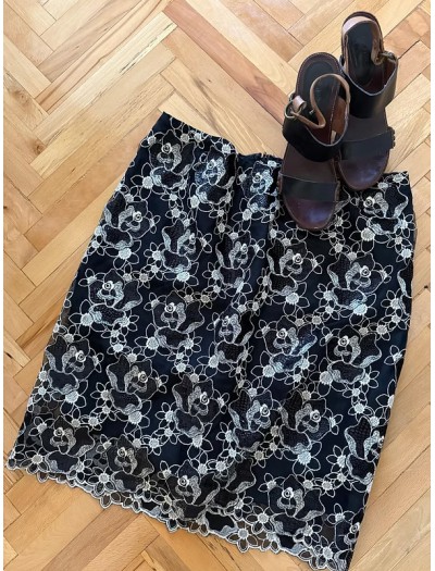 Vintage Güpür Dantel Kalem Etek