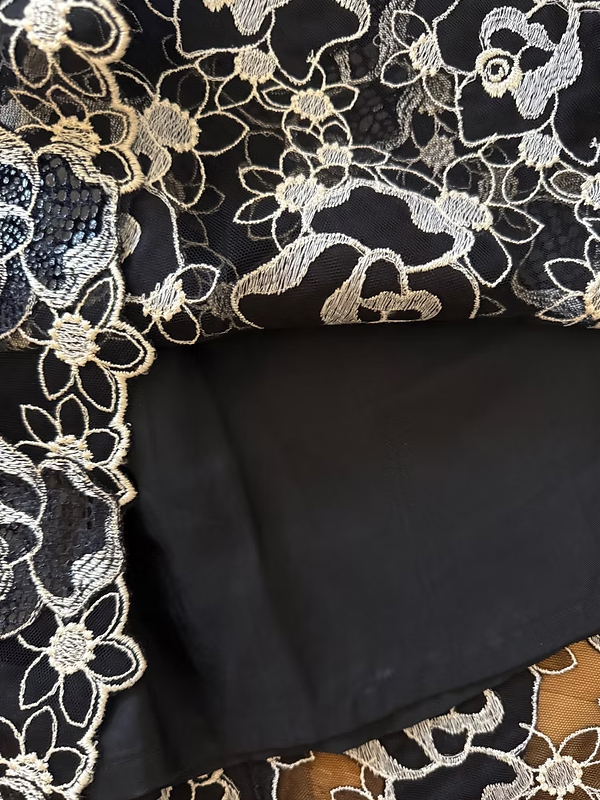 Vintage Güpür Dantel Kalem Etek