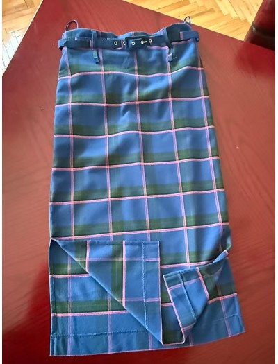 Vintage Ekose Kalem Etek