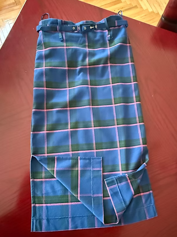 Vintage Ekose Kalem Etek