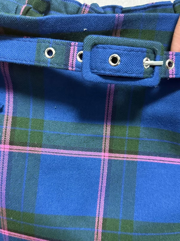 Vintage Ekose Kalem Etek