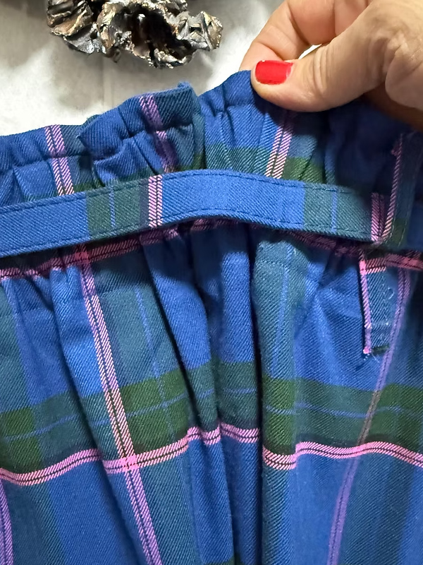 Vintage Ekose Kalem Etek