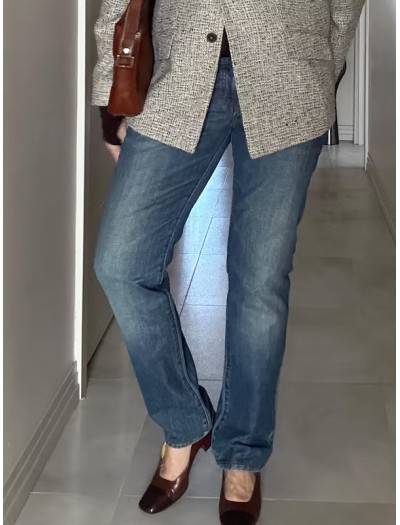 Massimo Dutti Zımba Detaylı Jean Pantolon