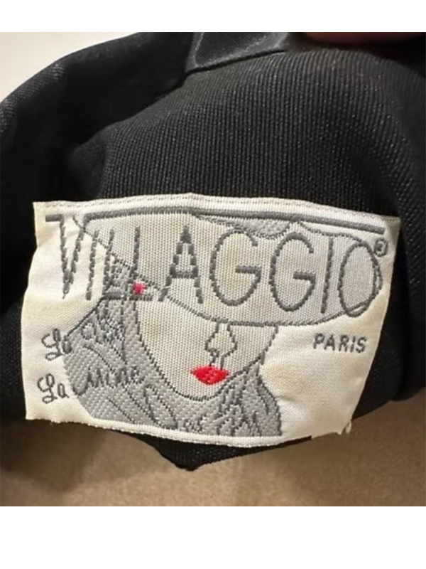 Vintage Pul Payetli Siyah Blazer Made in France