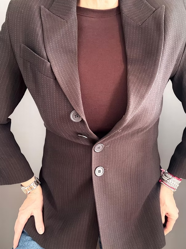 Vakko İnce Çizgili Ceket