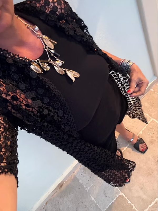 Vintage Full Güpür Dantel Kimono / Ceket