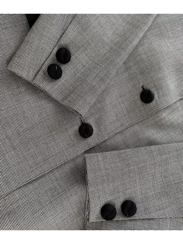 Vintage Ekose İnce Yün Takım