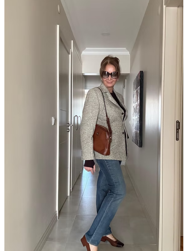 Vintage Dokulu Ceket