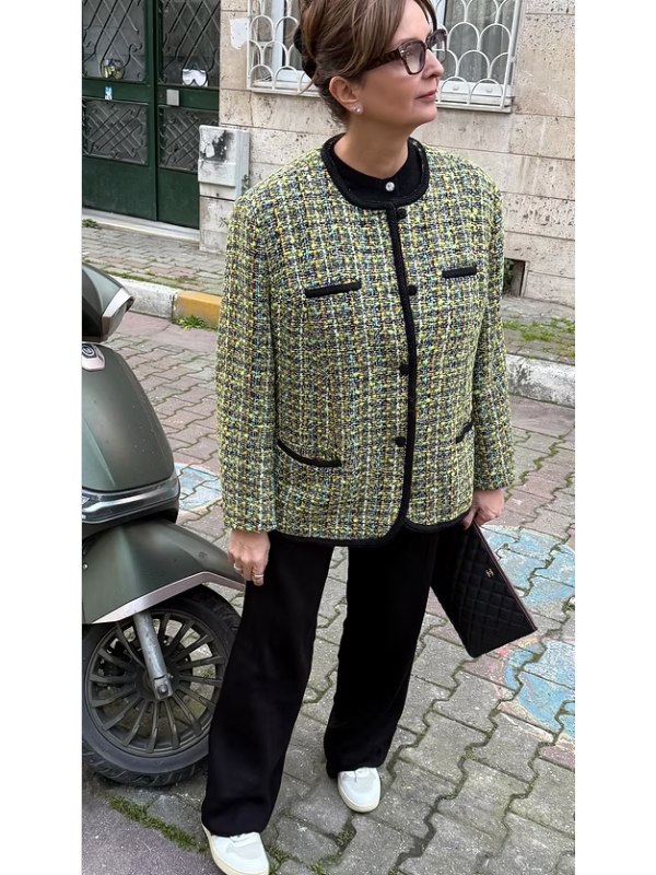 Vintage Oversize Tüvit Ceket