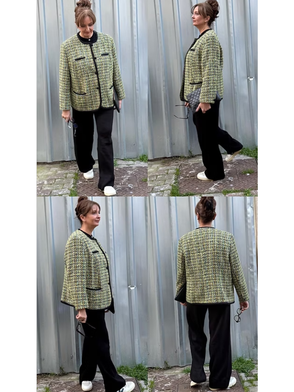 Vintage Oversize Tüvit Ceket