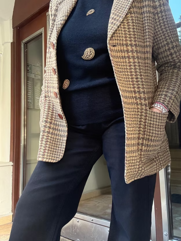 Beymen Vintage Ekose Ceket