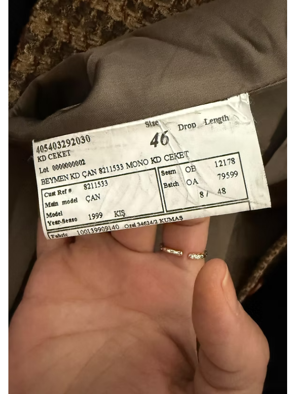 Beymen Vintage Ekose Ceket