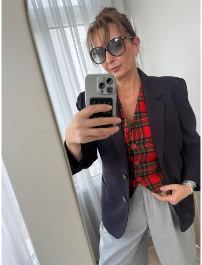 Vintage Fransız yün karışımlı ceket