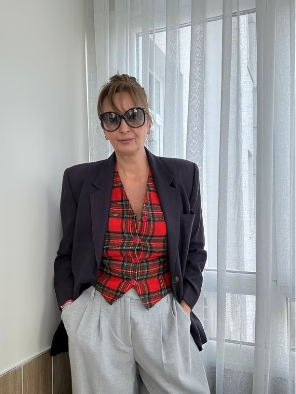 Vintage Fransız yün karışımlı ceket