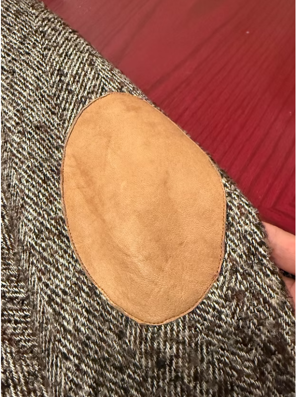 Home Store Balıksırtı ve Deri Detaylı Ceket