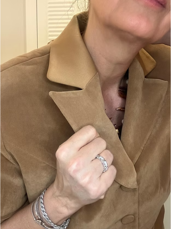 Vintage saten yakalı kadife dokulu ceket