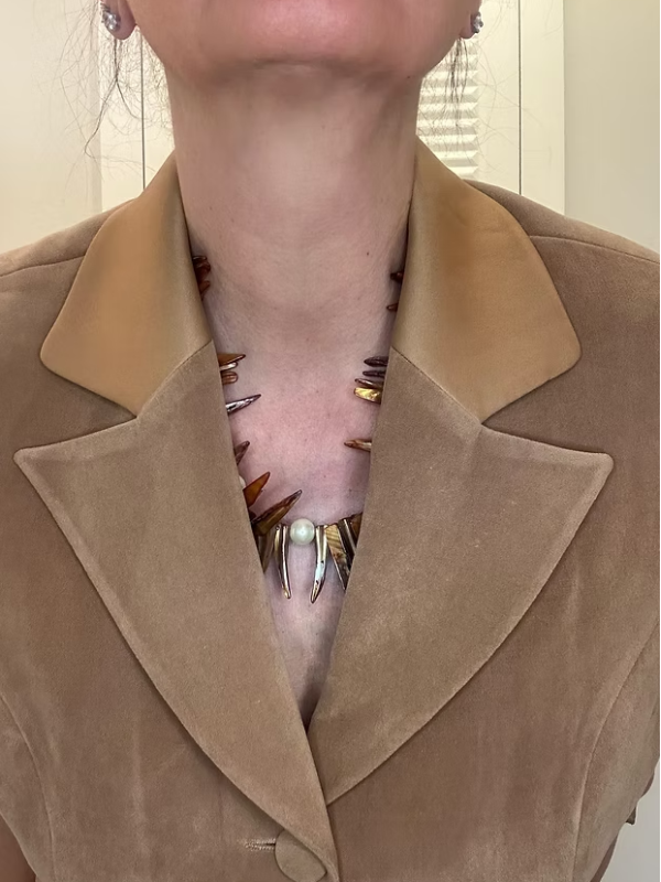 Vintage saten yakalı kadife dokulu ceket