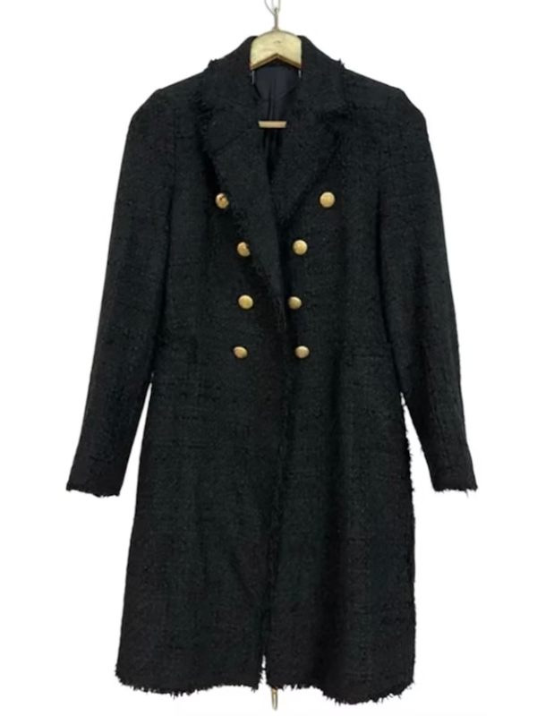 Vintage tüvit uzun ceket / kaban