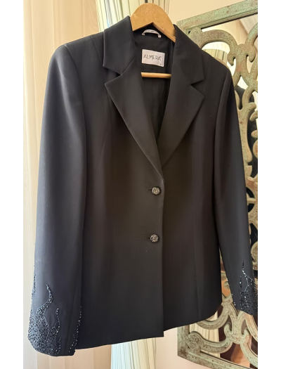 Vintage boncuk işlemeli ceket