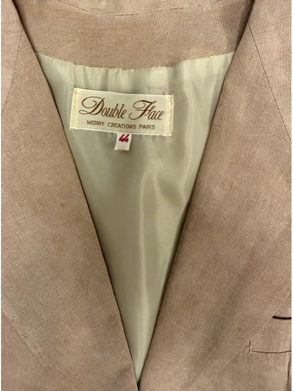 Vintage Made in France Cupro Ceket