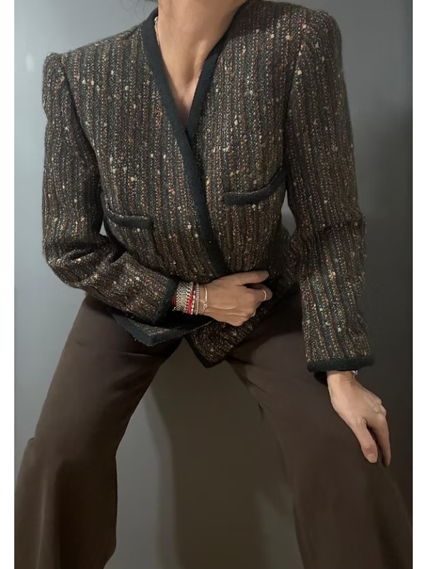 Vintage Oversize Tüvit Ceket