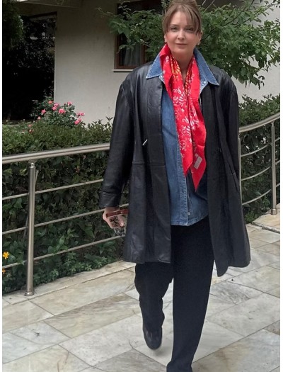 Vintage Kırcılar Oversize Deri Ceket