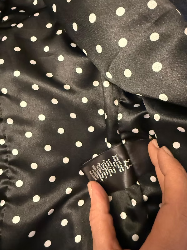 Vintage Şal Desenli Deri Ceket / Mont