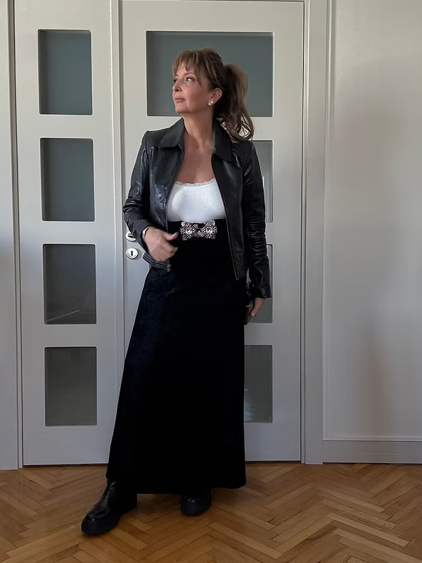 Vintage Jamie Page Deri Ceket